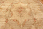Medallion of Large Floral Antique French Savonnerie Carpet 49848 by Nazmiyal Antique Rugs