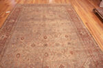 Top of Antique Blue Hue Persian Sultanabad Geometric 72895 by Nazmiyal Antique Rugs