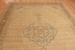 Top of Antique Floral Haji Jalili Persian Tabriz 72693 by Nazmiyal Antique Rugs
