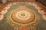Top of Oversized Antique Spanish Savonnerie Rug 72914 by Nazmiyal Antique Rugs