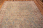 Top of Vintage Diamond Floral Persian Kerman 72837 by Nazmiyal Antique Rugs