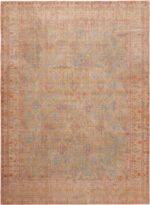 Vintage Diamond Floral Persian Kerman 72837 by Nazmiyal Antique Rugs
