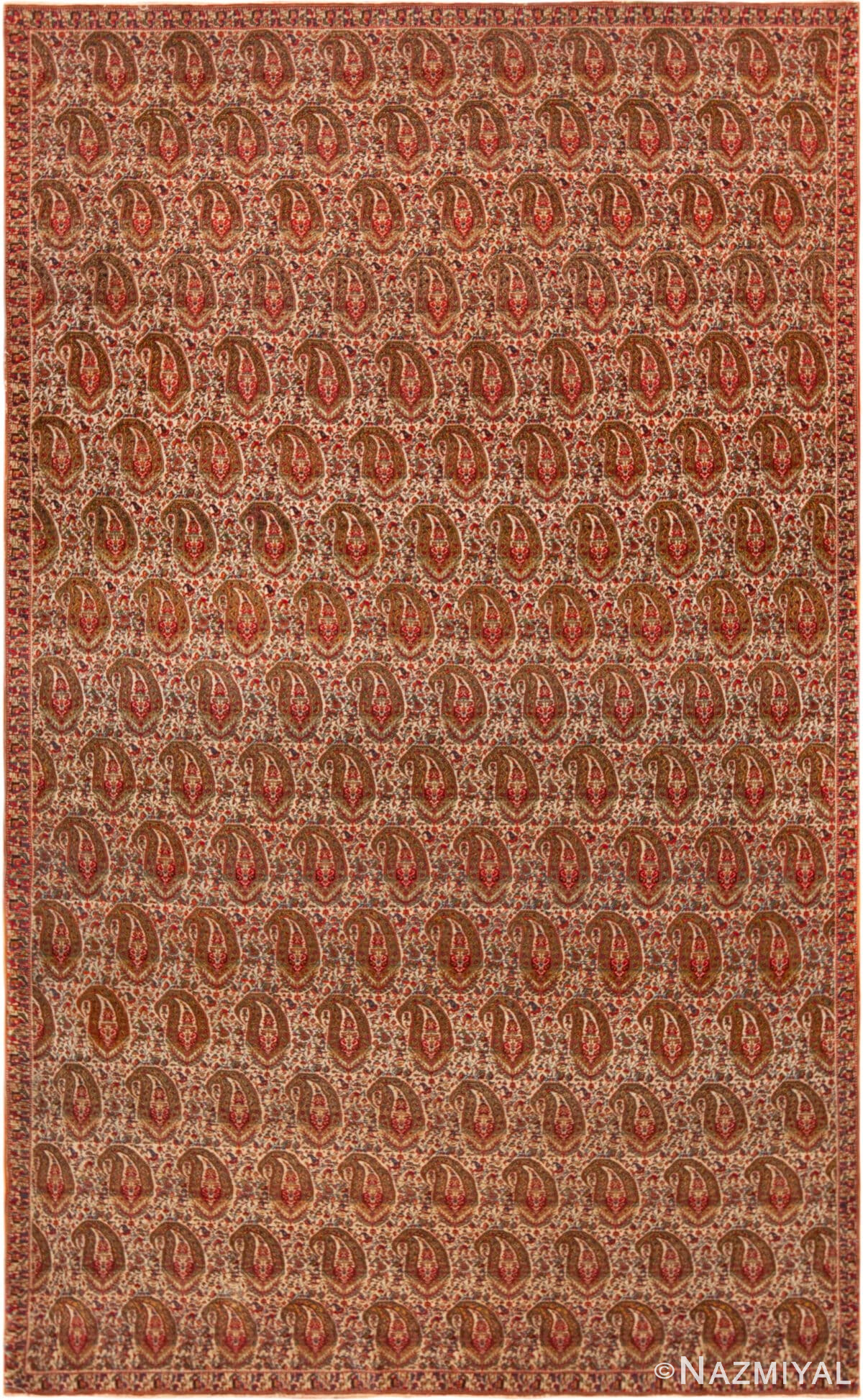Fine Exquisite Antique Persian Senneh Paisley Design Rug 72860 by Nazmiyal Antique Rugs