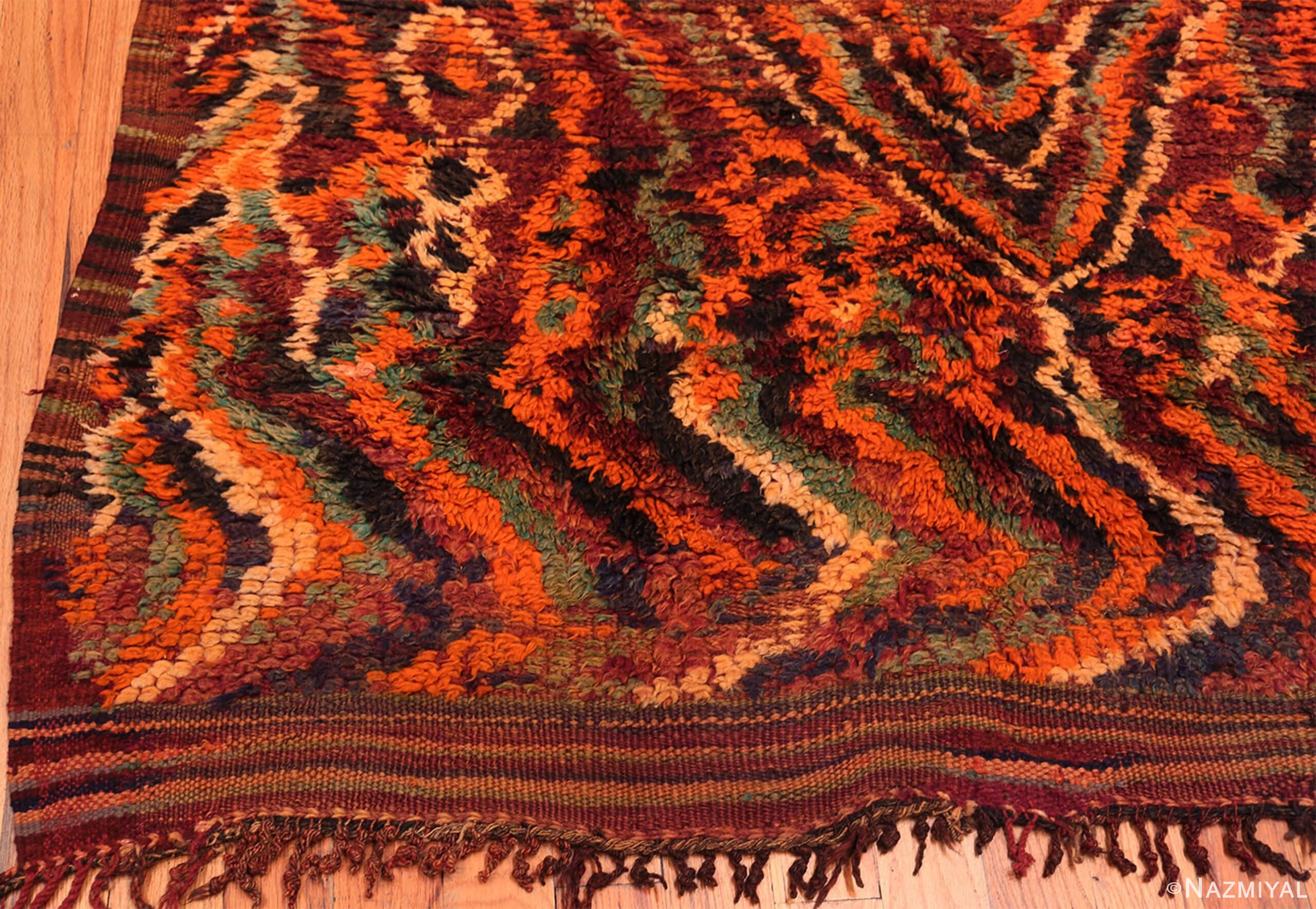 Beautiful Primitive Vintage Moroccan Rug 70563 by Nazmiyal