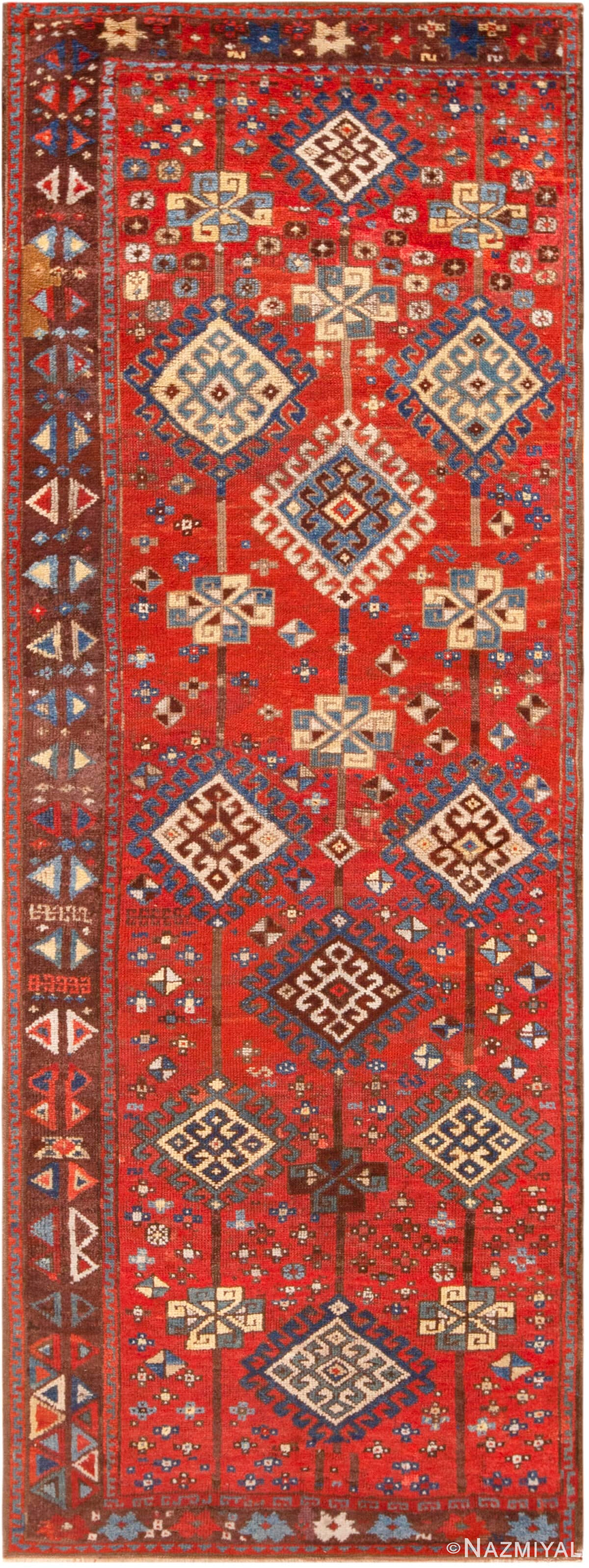 Tribal Antique Central Anatolian Runner Rug 72598 by Nazmiyal Antique Rugs