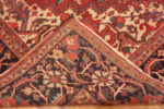 Weave of Antique Rustic Persian Heriz 72873 by Nazmiyal Antique Rugs