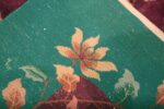 Weave of Open Field Antique Chinese Art Deco Floral Rug 72879 by Nazmiyal Antique Rugs