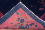 Weave of Vivid Blue Antique Chinese Art Deco Area Rug 72884 by Nazmiyal Antique Rugs