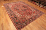 Whole View of Antique Rustic Persian Heriz 72873 by Nazmiyal Antique Rugs