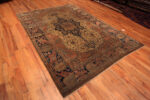 Whole View of Classic Fine Antique Persian Kashan Mohtasham Rug 72454 by Nazmiyal Antique Rugs