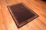 Whole View of Fine Small Antique Blue Persian Herati Design Senneh Rug 72452 by Nazmiyal Antique Rugs