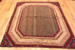 Whole View of Small Beautiful Antique American Hooked Rug 2698 by Nazmiyal Antique Rugs