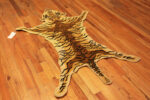 Whole View of Vintage Tiger Animal Pelt Design Rug 72896 by Nazmiyal Antique Rugs
