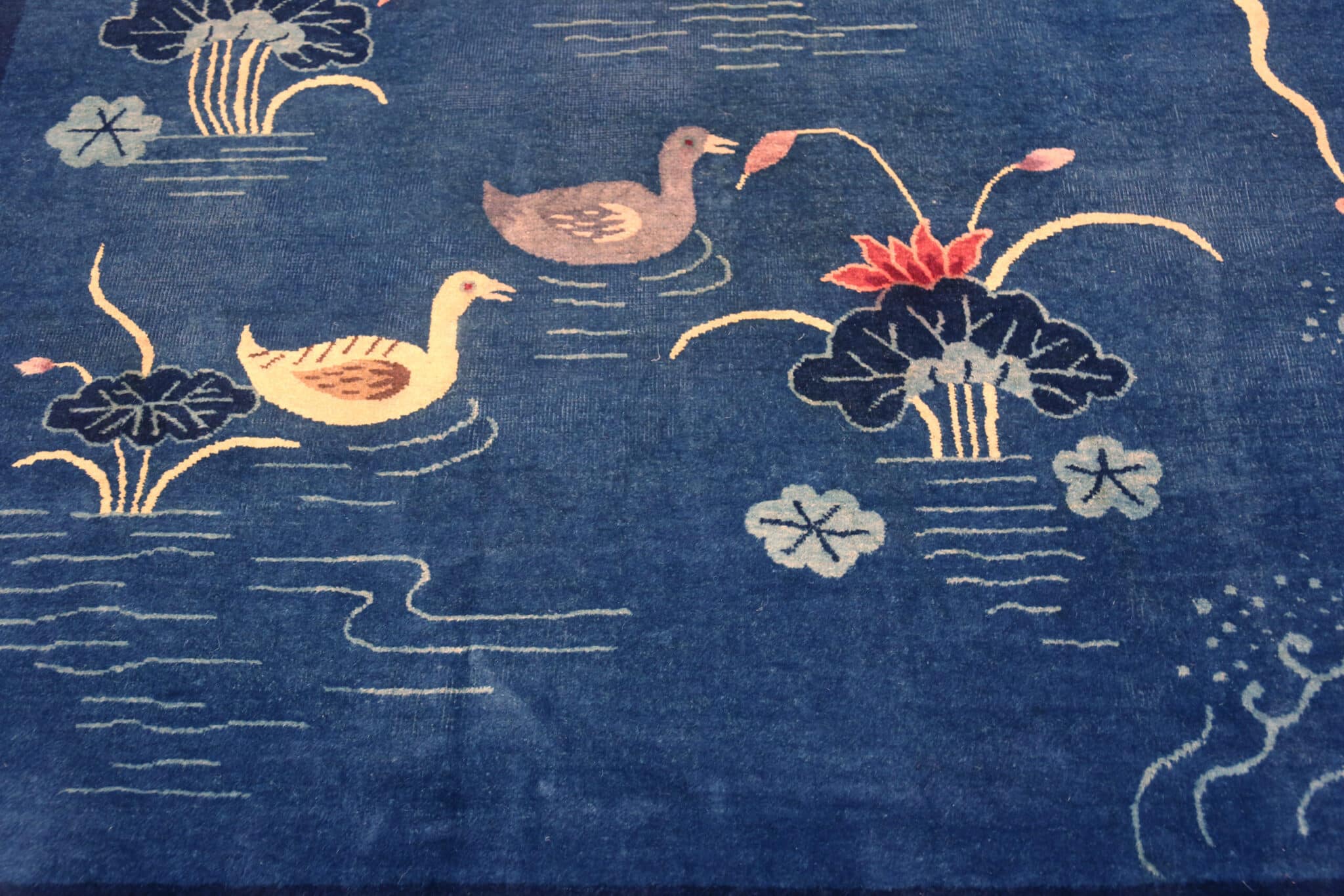 Chinese Rags Antique Chinese Art Deco Scenic Rug by Nazmiyal Rugs