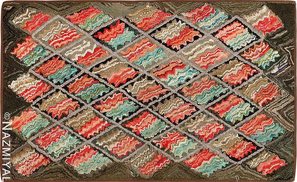 Antique Folk Art American Hooked Rug Antique Folk Art American Hooked Rug 2560 From Nazmiyal Antique Rugs