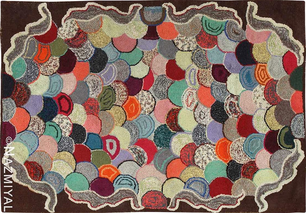 Antique American Folk Art Hooked Rug Antique American Folk Art Hooked Rug 50007 From Nazmiyal Antique Rugs