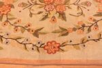 Border Of Antique Floral American Hooked Rug 72968 by Nazmiyal Antique Rugs