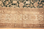 Border of Gallery Size Antique Tribal Persian Malayer Rug 50469 by Nazmiyal Antique Rugs