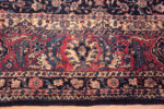 Border of Oversized Antique Persian Kerman Floral Sickle Design Rug 72979 by Nazmiyal Antique Rugs