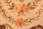 Close Up Of Antique Floral American Hooked Rug 72968 by Nazmiyal Antique Rugs