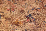 Close Up of Fine Large Antique Persian Tabriz Hunting Scene Rug 72897 by Nazmiyal Antique Rugs