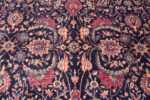 Close Up of Oversized Antique Persian Kerman Floral Sickle Design Rug 72979 by Nazmiyal Antique Rugs