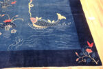 Corner of Antique Chinese Art Deco Scenic Rug 72962 by Nazmiyal Antique Rugs