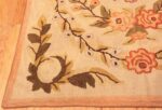 Corner Of Antique Floral American Hooked Rug 72968 by Nazmiyal Antique Rugs