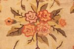 Detail Of Antique Floral American Hooked Rug 72968 by Nazmiyal Antique Rugs