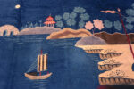 Details of Antique Chinese Art Deco Scenic Rug 72962 by Nazmiyal Antique Rugs