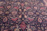 Details of Oversized Antique Persian Kerman Floral Sickle Design Rug 72979 by Nazmiyal Antique Rugs