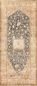 Gallery Size Antique Tribal Persian Malayer Rug 50469 by Nazmiyal Antique Rugs