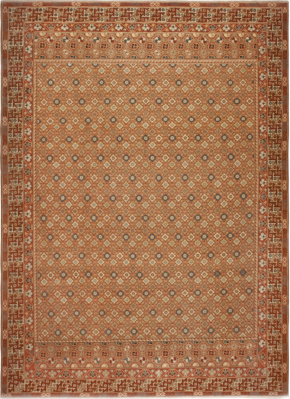 Indya Rug Large Modern Khotan Style Indian Rug by Nazmiyal Rugs