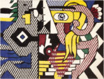 Mid-Century Modern Pop Art Rug By Roy Lichtenstein 71944 by Nazmiyal Antique Rugs