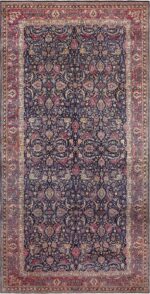 Oversized Antique Persian Kerman Floral Sickle Design Rug 72979 by Nazmiyal Antique Rugs