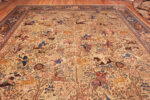 Top of Fine Large Antique Persian Tabriz Hunting Scene Rug 72897 by Nazmiyal Antique Rugs