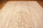Top of Large Antique French Aubusson Design American Hooked Rug 72415 by Nazmiyal Antique Rugs