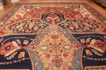 Top of Oversized Antique Persian Heriz Serapi Rug 72694 by Nazmiyal Antique Rugs