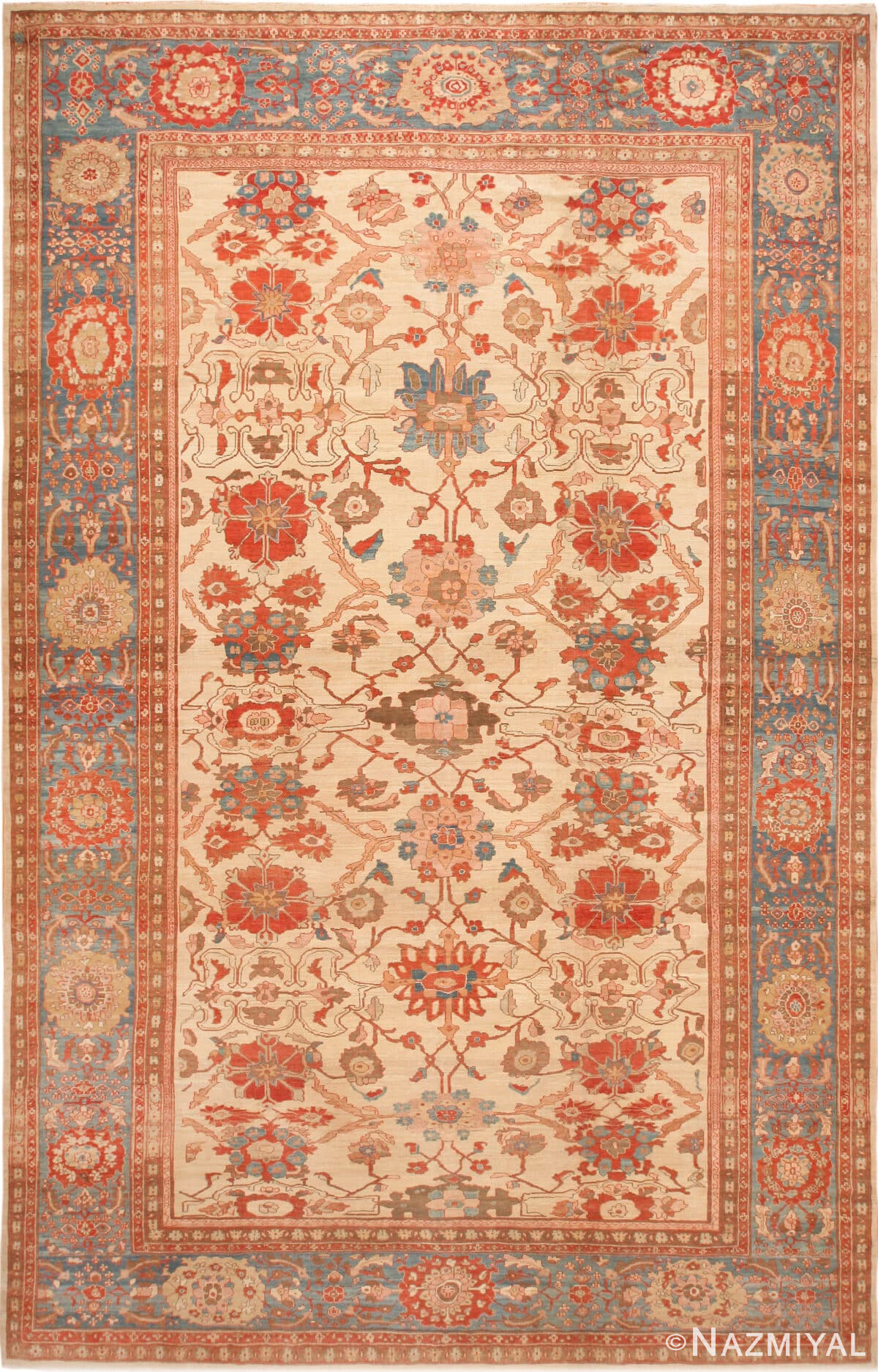 Large Modern Persian Sultanabad Rug 72976 by Nazmiyal Antique Rugs