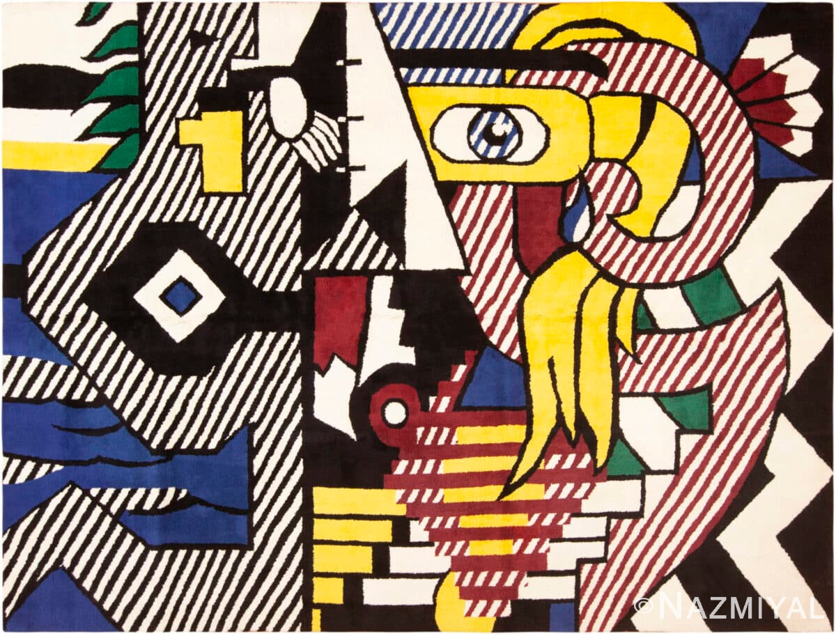 Mid-Century Modern Pop Art Rug By Roy Lichtenstein 71944 by Nazmiyal Antique Rugs