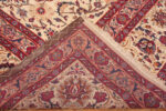 Weave of Large Vintage Persian Kashan Floral Rug 72971 by Nazmiyal Antique Rugs