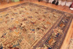 Whole View of Fine Large Antique Persian Tabriz Hunting Scene Rug 72897 by Nazmiyal Antique Rugs