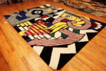 Whole View of Mid-Century Modern Pop Art Rug By Roy Lichtenstein 71944 by Nazmiyal Antique Rugs