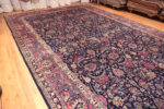 Whole View of Oversized Antique Persian Kerman Floral Sickle Design Rug 72979 by Nazmiyal Antique Rugs