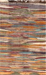 Artistic Abstract Vintage Moroccan Kilim 73010 by Nazmiyal Antique Rugs