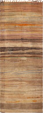 Artistic Earth Tones Vintage Moroccan Kilim Rug 73021 by Nazmiyal Antique Rugs