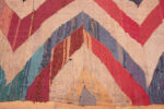 Border of Colorful Vintage Moroccan Zigzag Design Kilim Rug 72993 by Nazmiyal Antique Rugs