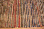 Border of Earthy Hues Vintage Moroccan Kilim Rug 73006 by Nazmiyal Antique Rugs