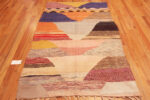 Bottom of Bold Abstract Layered Design Vintage Moroccan Kilim 72997 by Nazmiyal Antique Rugs