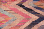 Close Up of Colorful Vintage Moroccan Zigzag Design Kilim Rug 72993 by Nazmiyal Antique Rugs